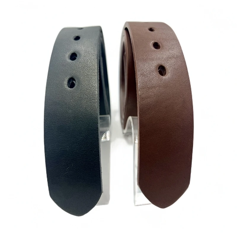 2025年无扣美鞍头层牛皮皮带头层牛皮腰带牛仔裤休闲