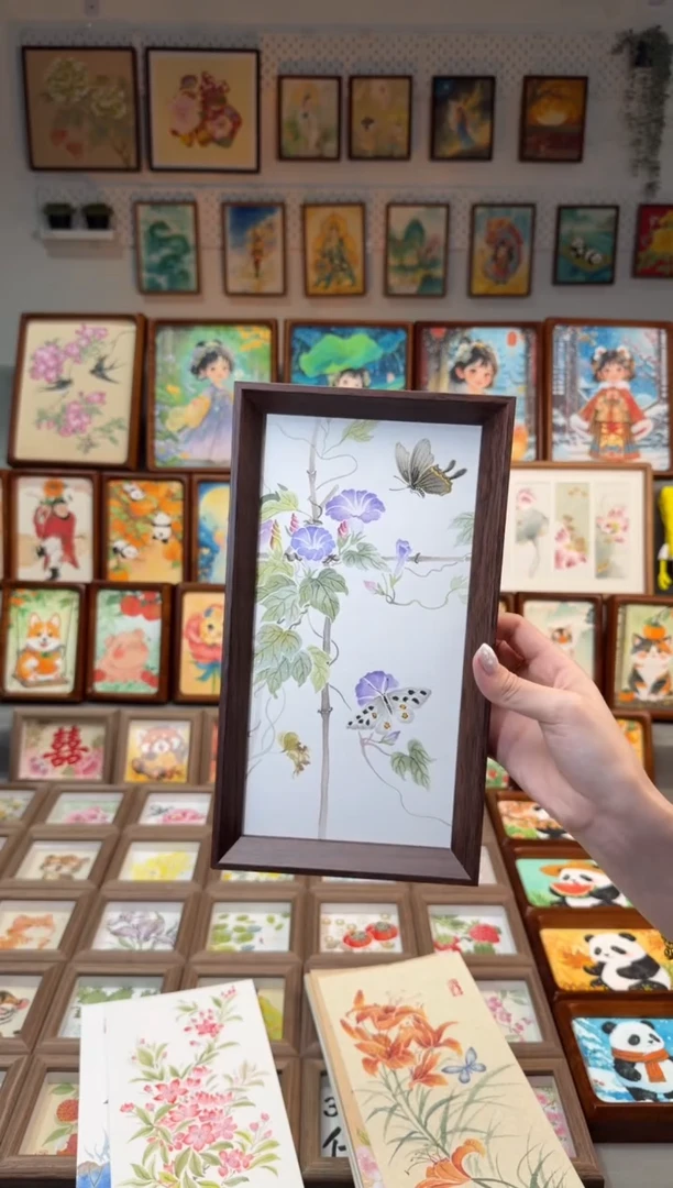国画牵牛花 手绘国画27