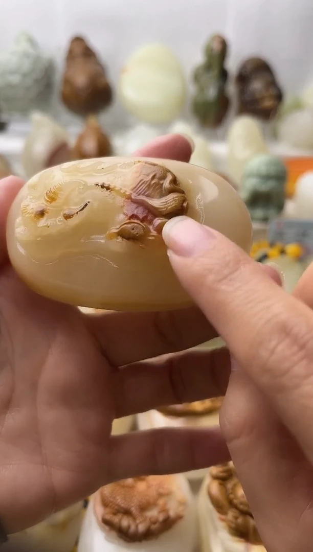 石材古青石棉纹正常不退换霸王貔貅微瑕