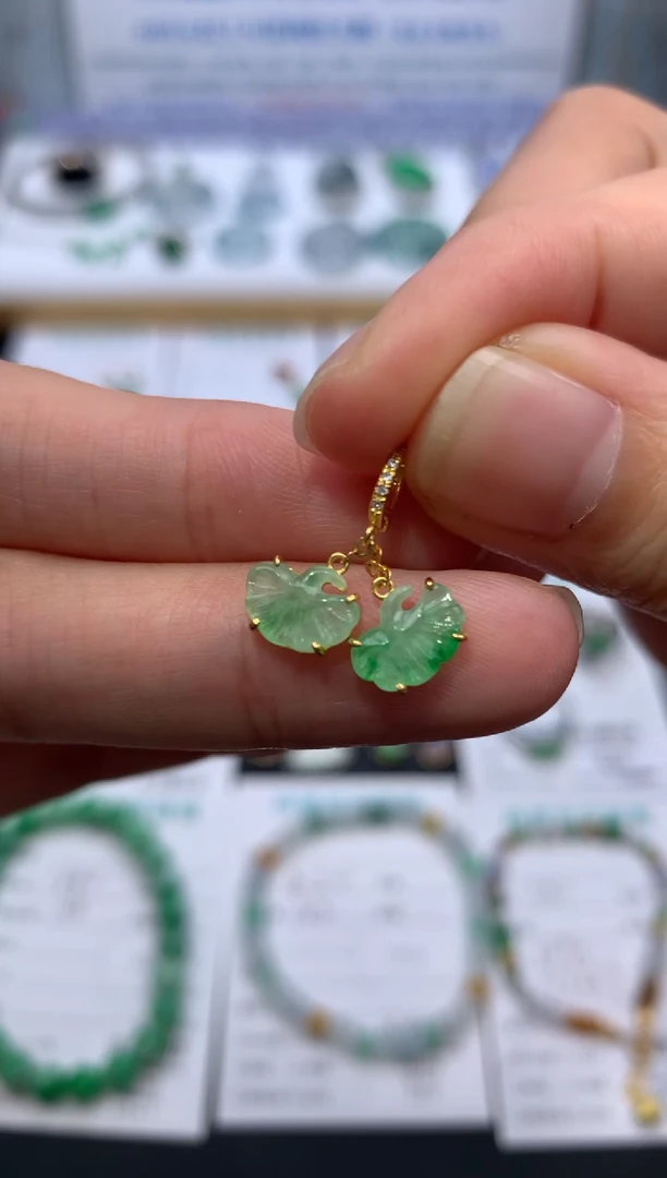 【闪购商品】定制翡翠18K金镶嵌模式推广期24小时鉴赏期