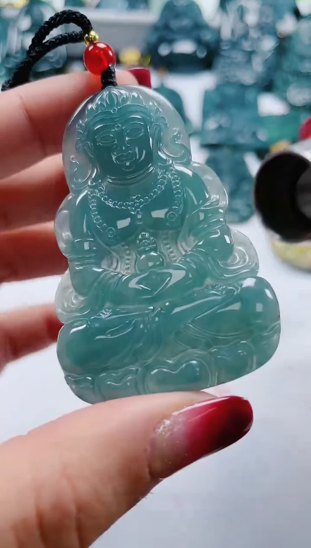 【闪购商品】翡翠颈饰未镶嵌多样性发货一件发货-度母观音