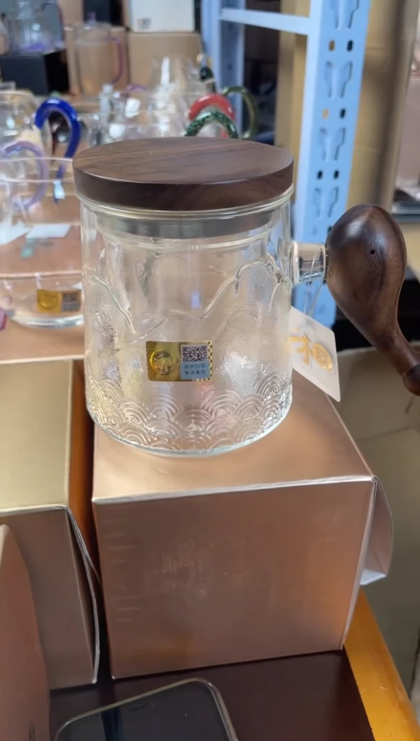 【闪购商品】禾器 木作悦鲲杯-锤纹款-透明色