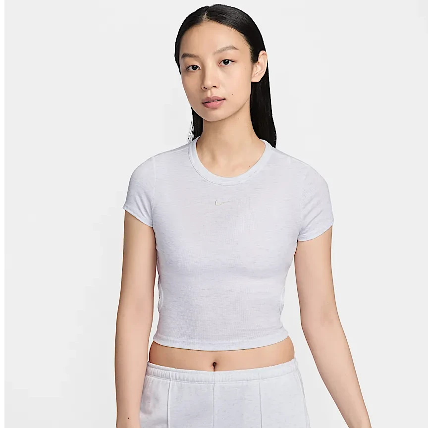 NIKE/耐克【万达NK】女子紧身短袖短款细罗纹夏季上衣HJ0720-051