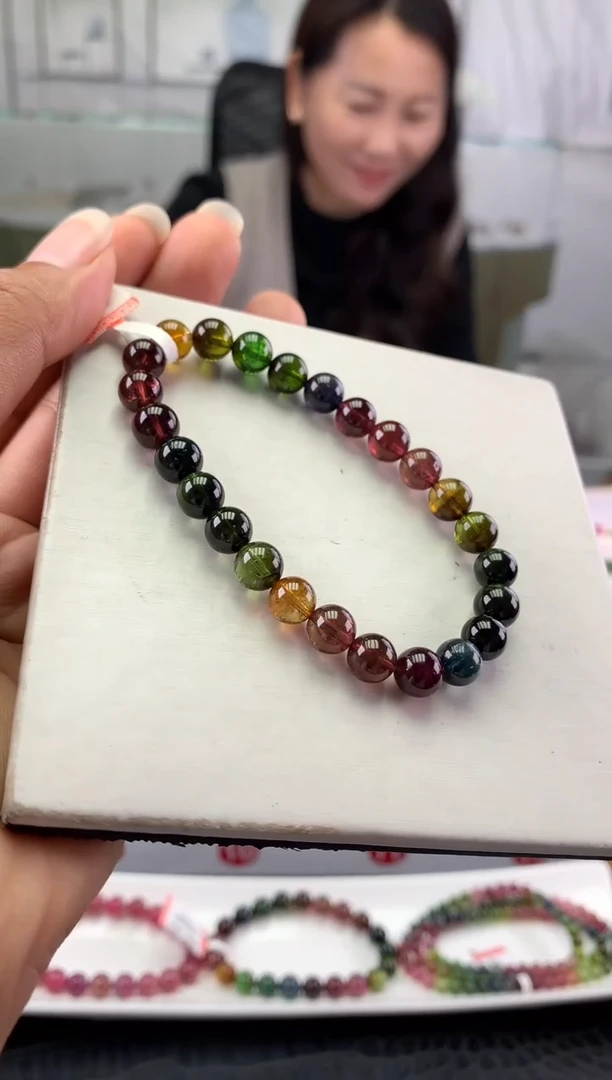 未镶嵌手串碧玺多样性发一条