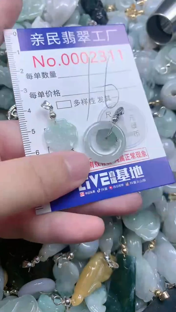 翡翠未镶嵌吊坠(不含链)2311