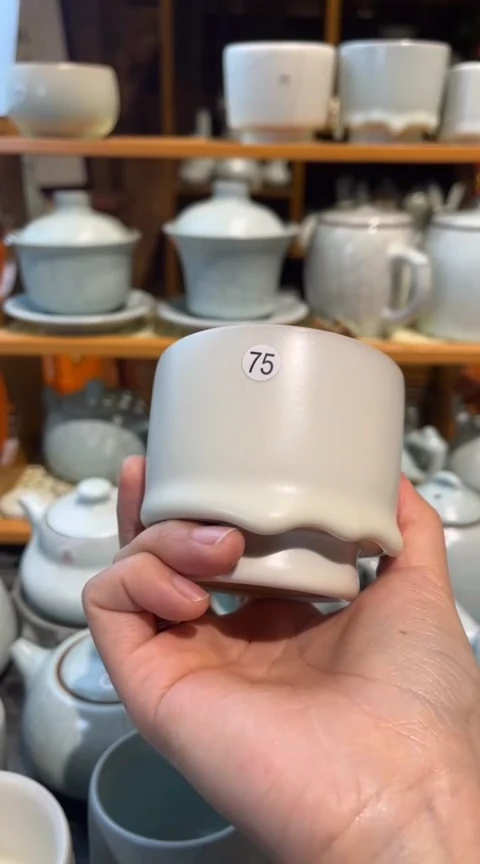 【闪购商品】杯北宋官瓷笔筒杯微瑕