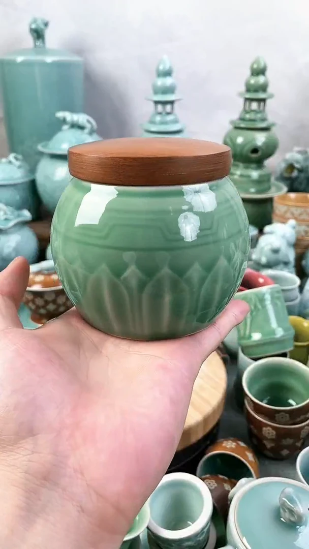 特价福利 微瑕 慧仙青瓷