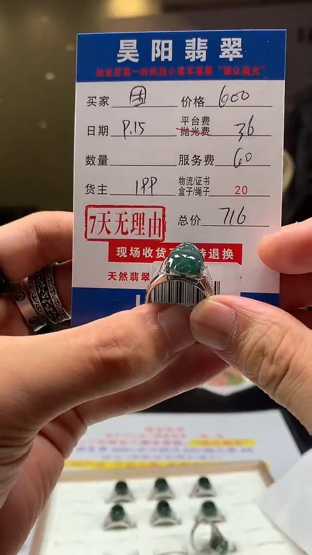 银S925镶嵌定制翡翠困*养HY106386