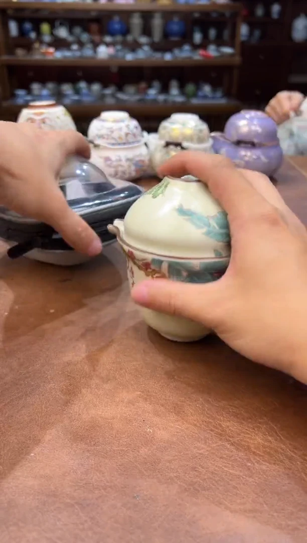 真的很便宜超好看会开片的旅行茶具