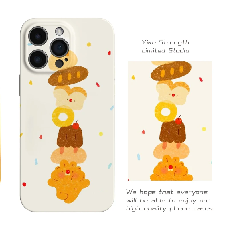 新款面包脑袋软壳菲林壳适用iphone苹果15pro16/手机壳小米15VIVO