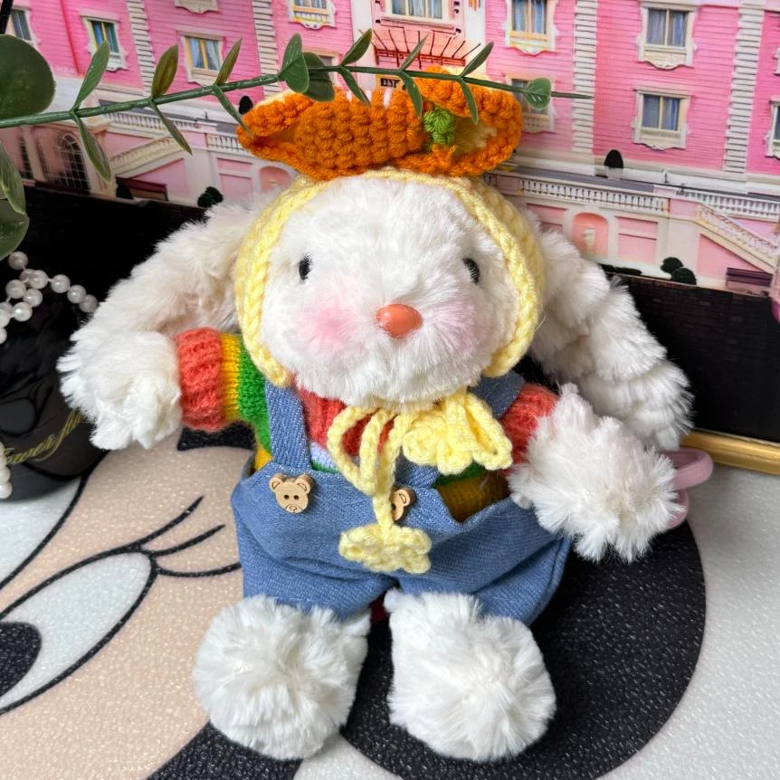 原版手工diy毛绒垂耳兔包挂钥匙扣