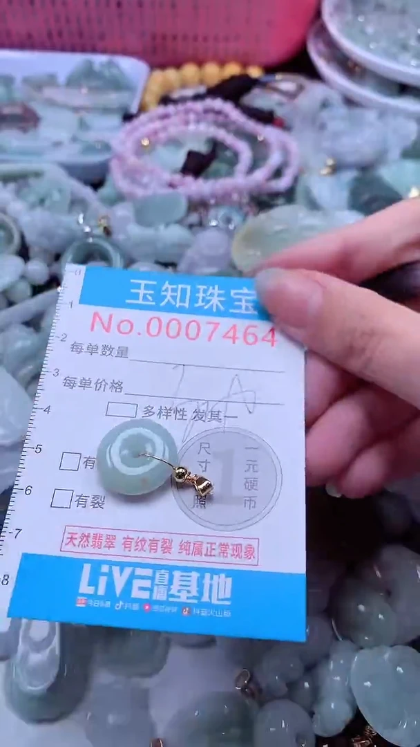 翡翠未镶嵌吊坠(不含链)7464