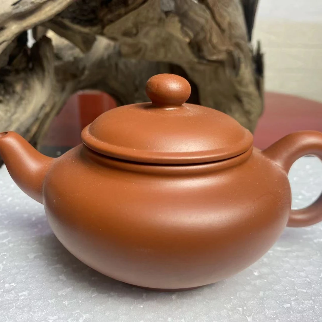 潮州朱泥紫砂壶小容量半手工水平壶泡茶功夫茶具