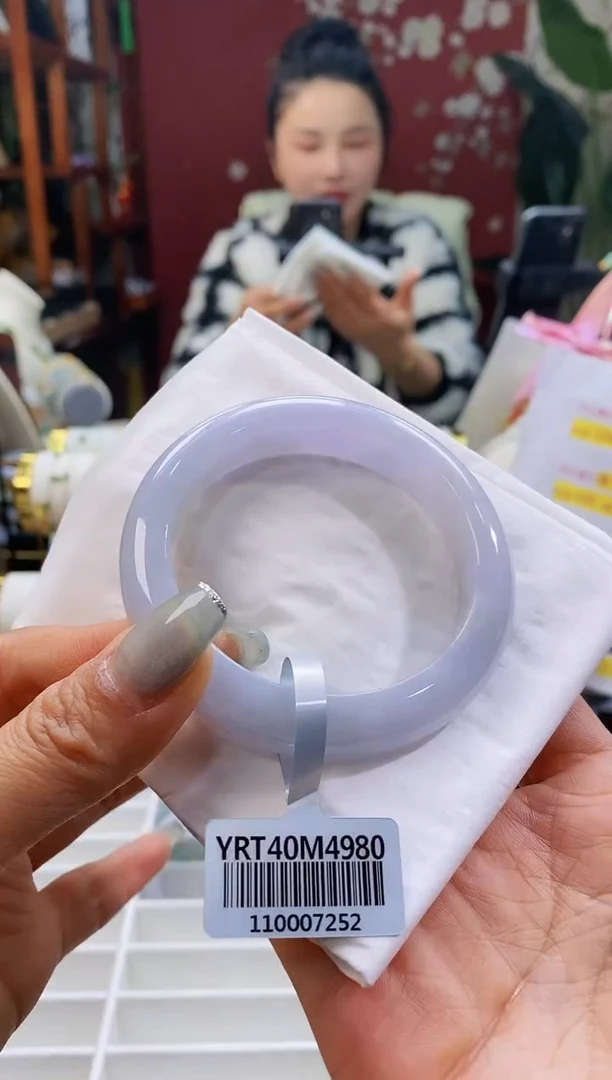 【闪购商品】翡翠手镯未镶嵌147冰紫54-56/12.6*8.7