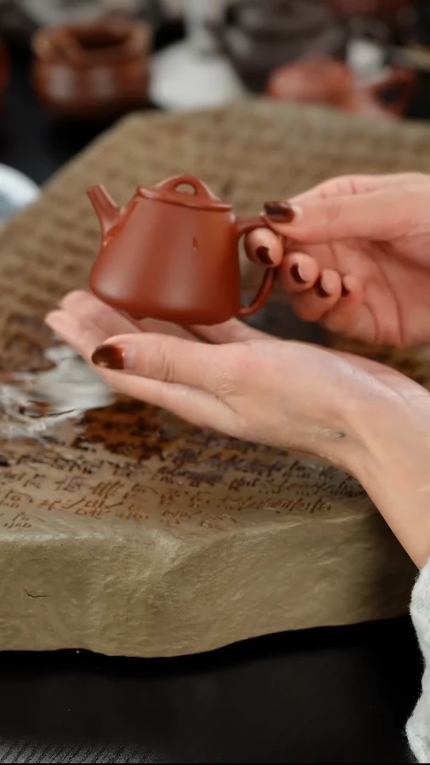 茶壶紫砂T****平生砂朱泥高石瓢80cc