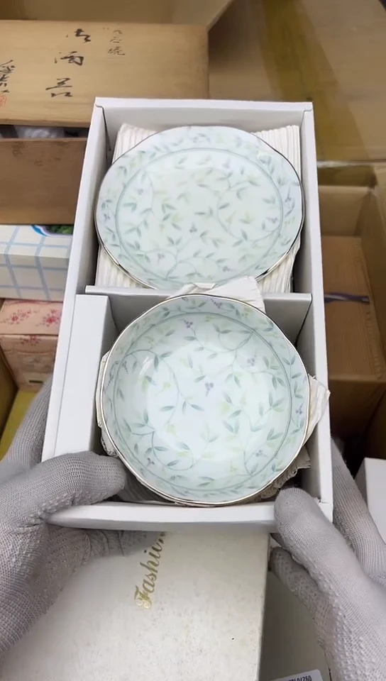 【闪购商品】5盘5碗回流瓷器好看，谨慎参拍