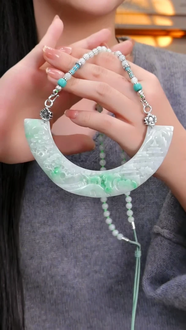 颈饰未镶嵌翡翠国风