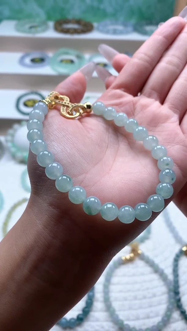 未镶嵌手链翡翠7.8