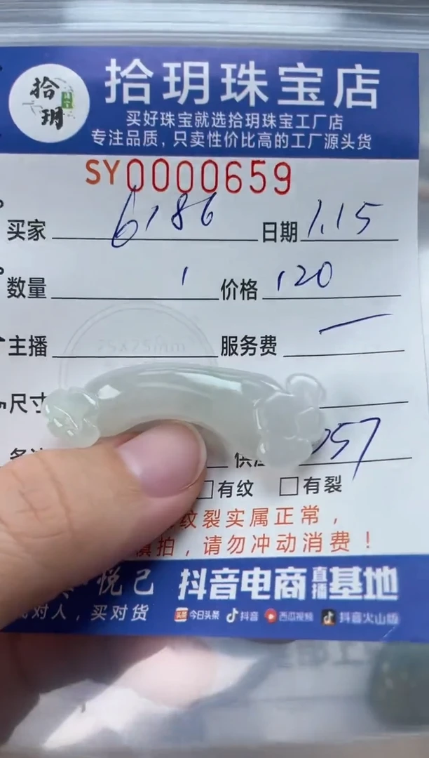 【闪购商品】翡翠颈饰未镶嵌翡翠挂件659