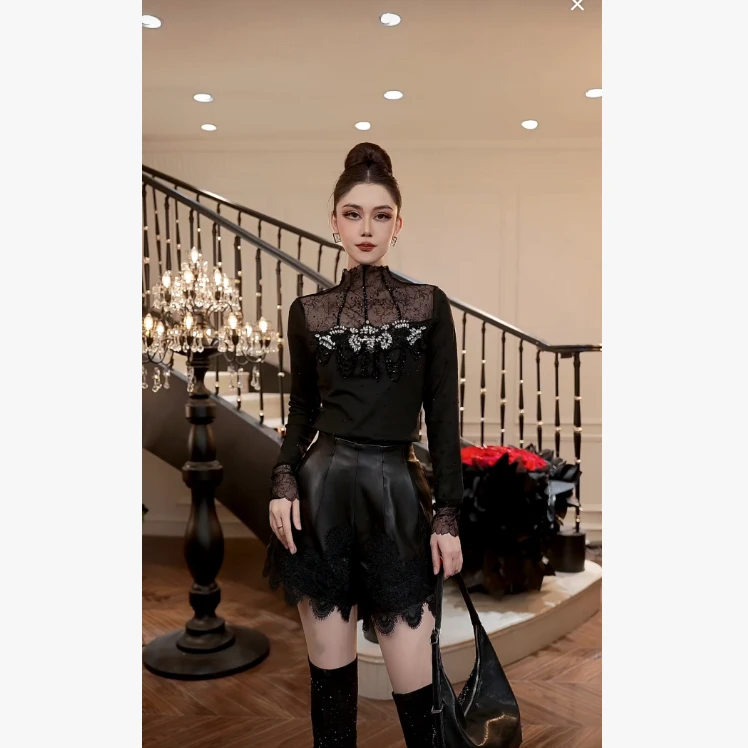 【FUNANI】 轻奢法式高级感重工原创设计感 上衣 X2530378A