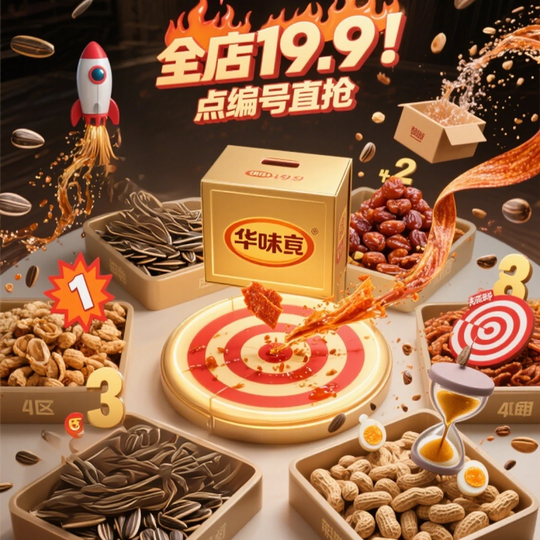 【华味亨】一号特惠箱（瓜子+乌梅+牛肉粒）