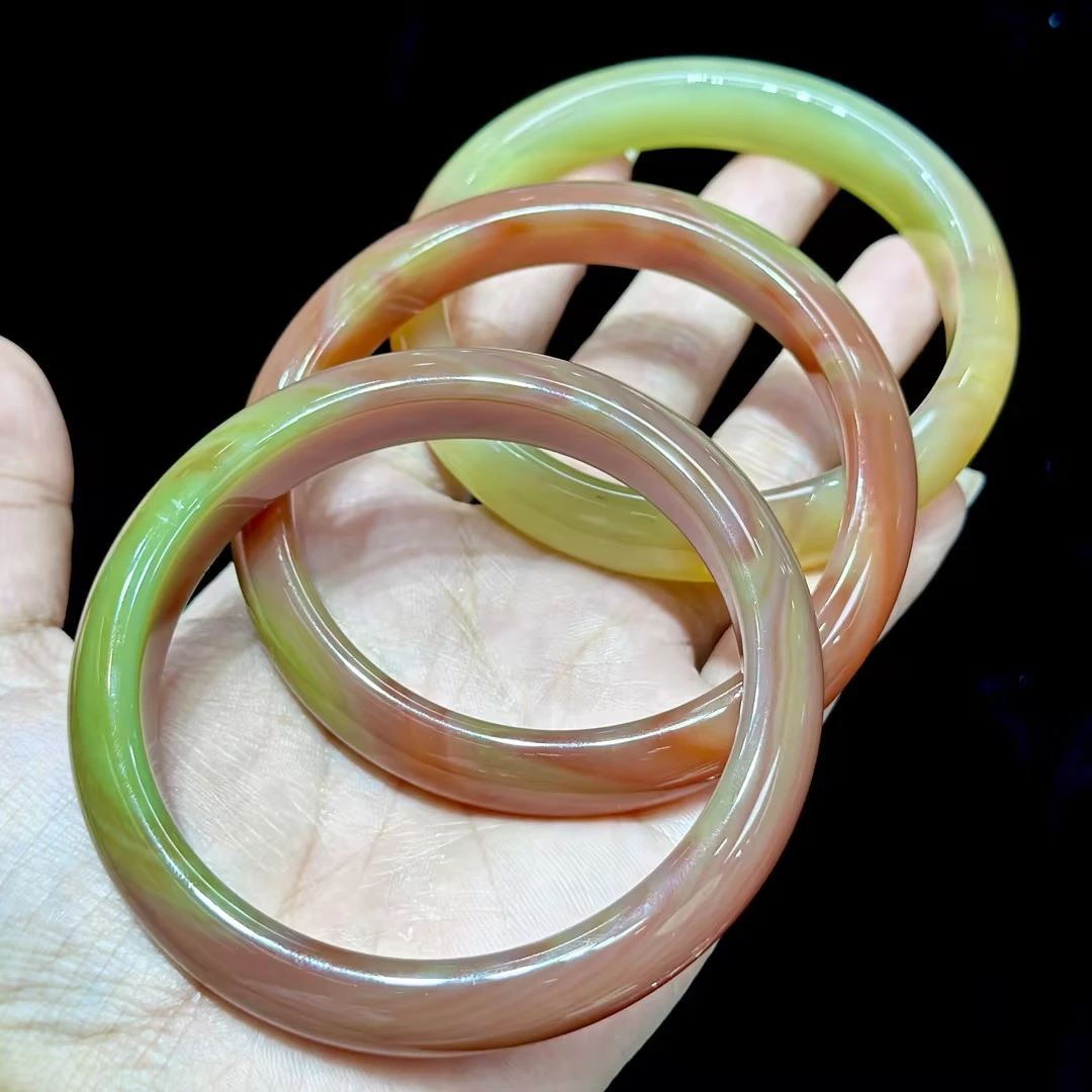 【CH】七彩盐源玛瑙手镯（多样性发其一）