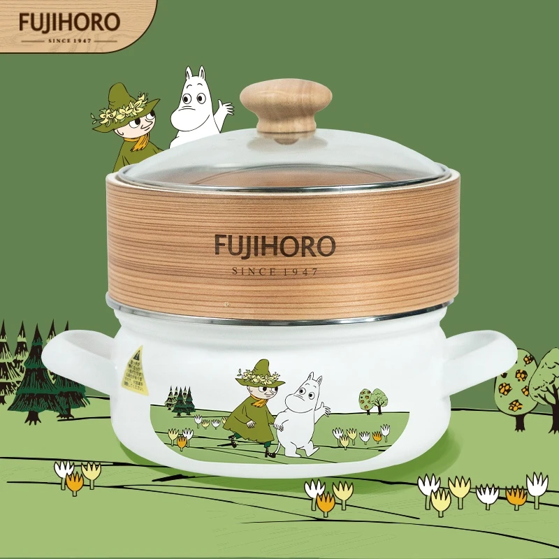 FUJIHORO 日本富士珐琅奶锅宝宝热奶辅食锅家用煮面锅多功能家用