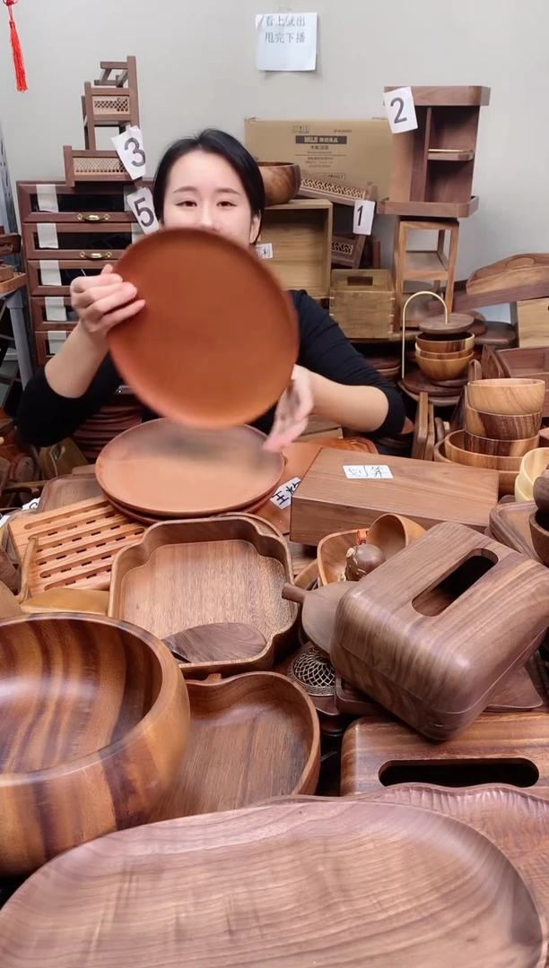 木 乌檀木圆盘26*2cm