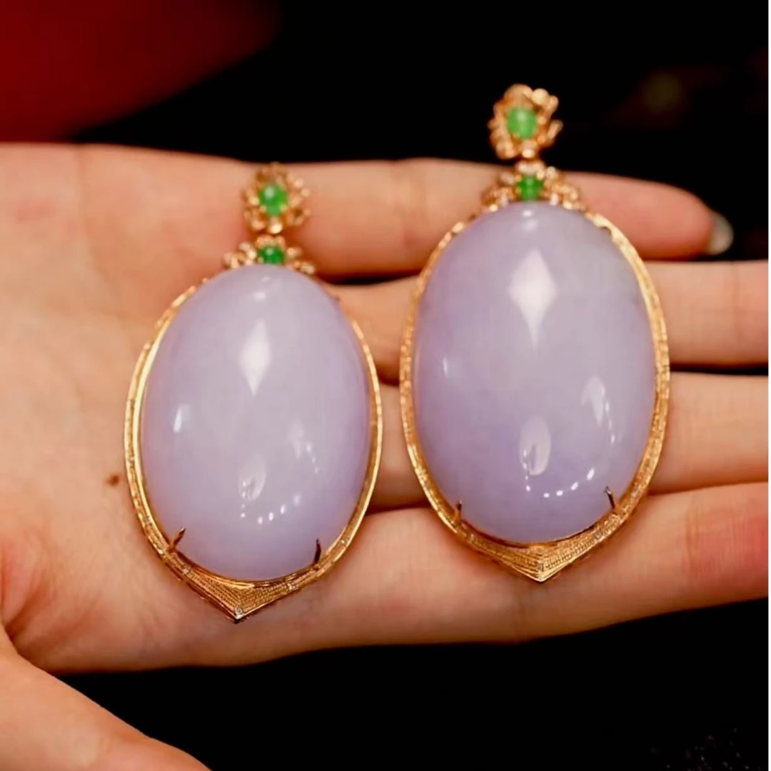 【逍遥】18K天然A货翡翠鸽子蛋吊坠*9005/05/多样性发/1件