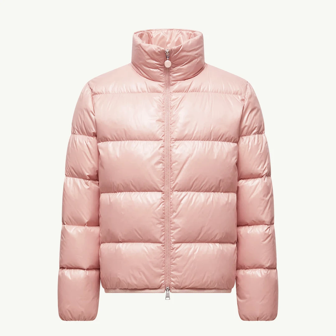 未使用 MONCLER 蒙口25年新款Abbadia粉红色女士短款羽绒服外套