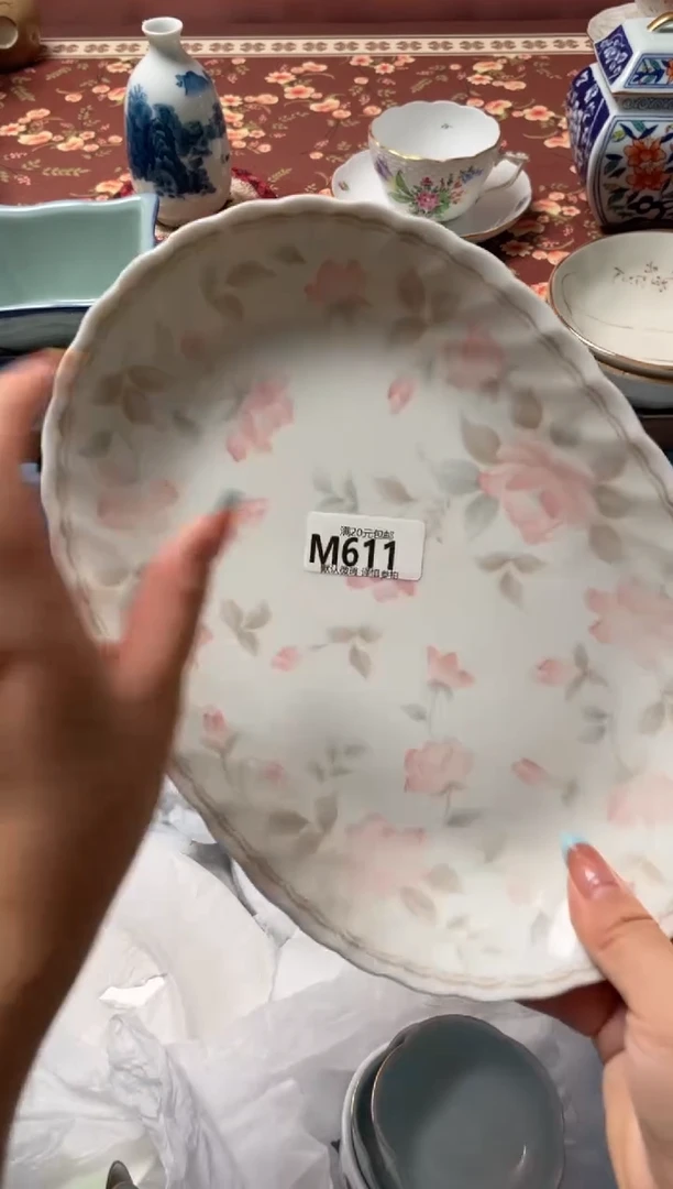 瓷片花*瓷器瓷器M611
