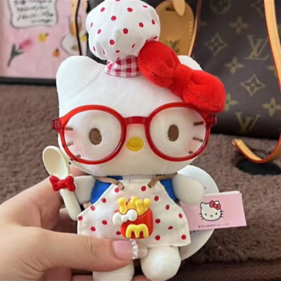 正版夏日HelloKitty蛋糕裙可爱包包挂件diy毛绒玩偶钥匙扣生日礼