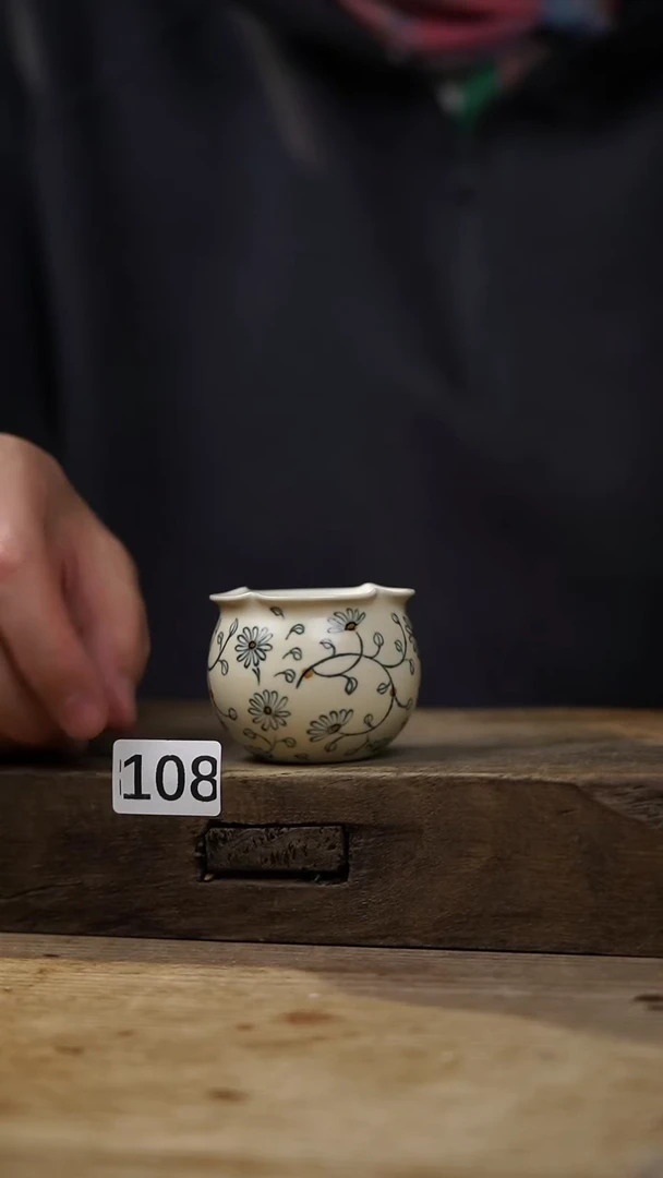 瓷片福利！落单设计师款 青花小杯