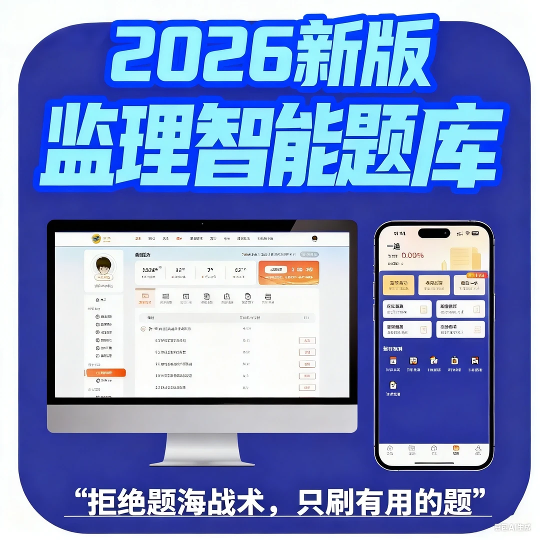 2026监理工程师正版AI智能题库可在线预测成绩内置AI学习助手