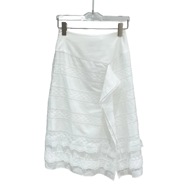 【SFF严选】以十七25夏款夏款摇光刺绣镂空花蔓半身裙气质时尚0511