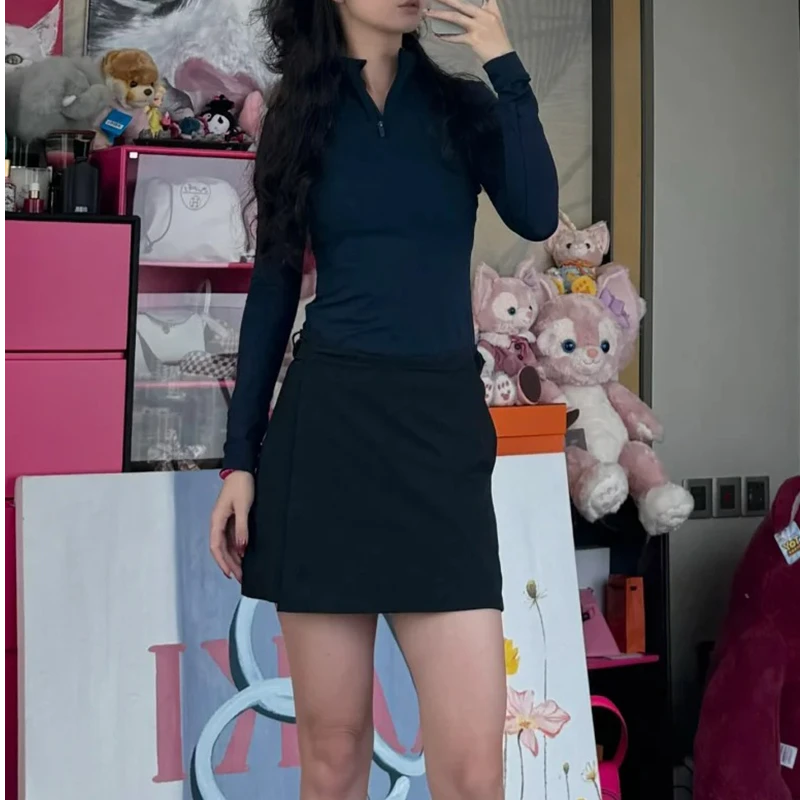 laohu-【lu高尔夫长袖】高弹修身打底衫时尚百搭jx-T3091