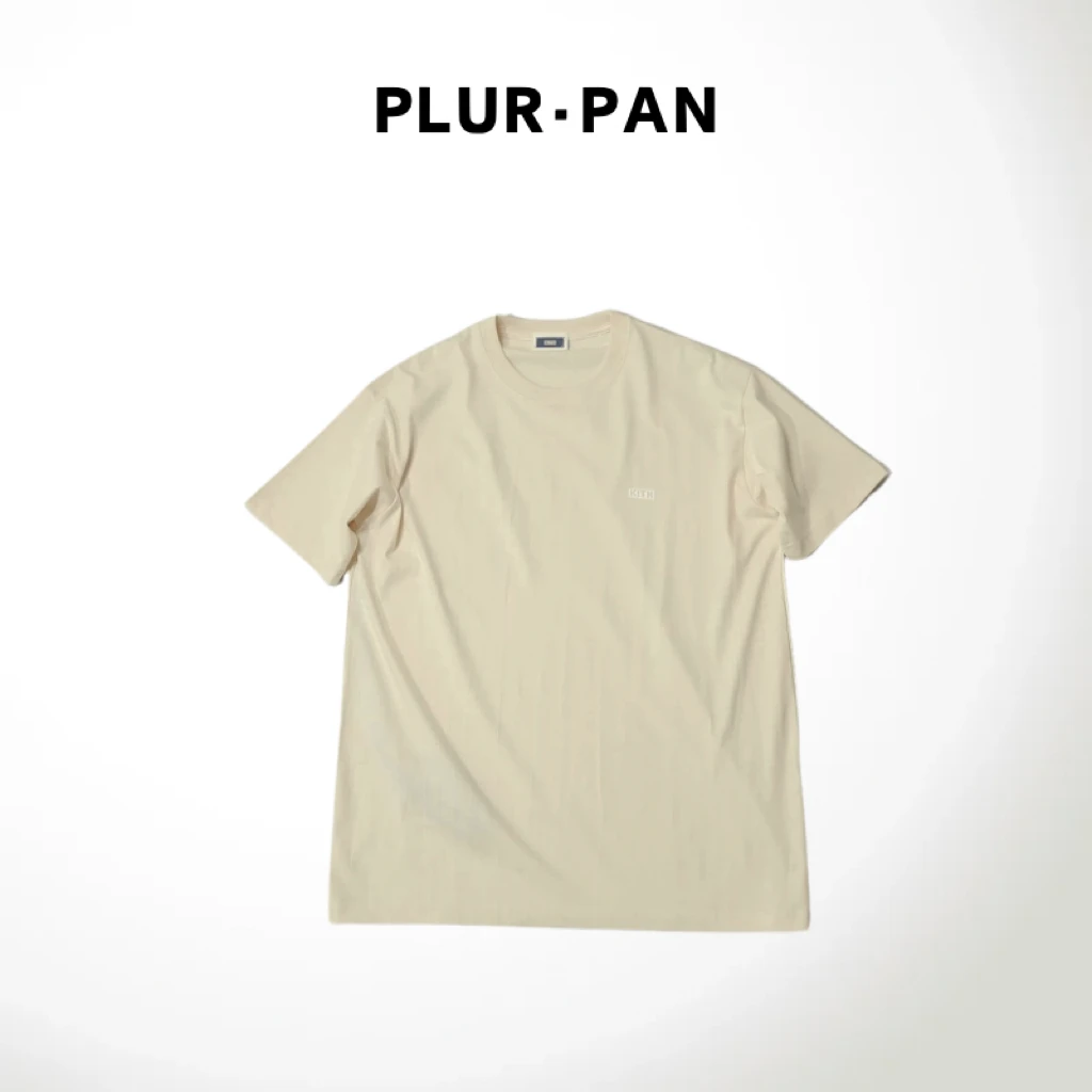 PLUR·PAN潮牌小印花 100%纯棉【情侣款】重磅短袖凉感抗菌半袖  126