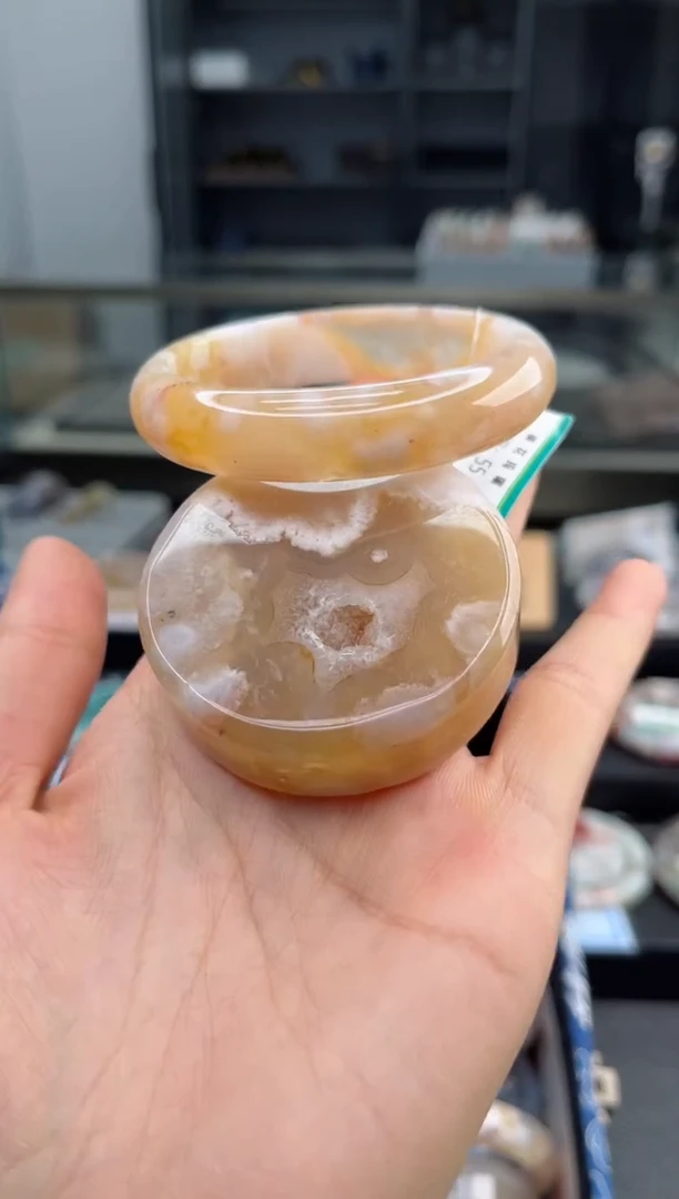 石英质玉手镯未镶嵌55圈口（赠送镯心）1688894