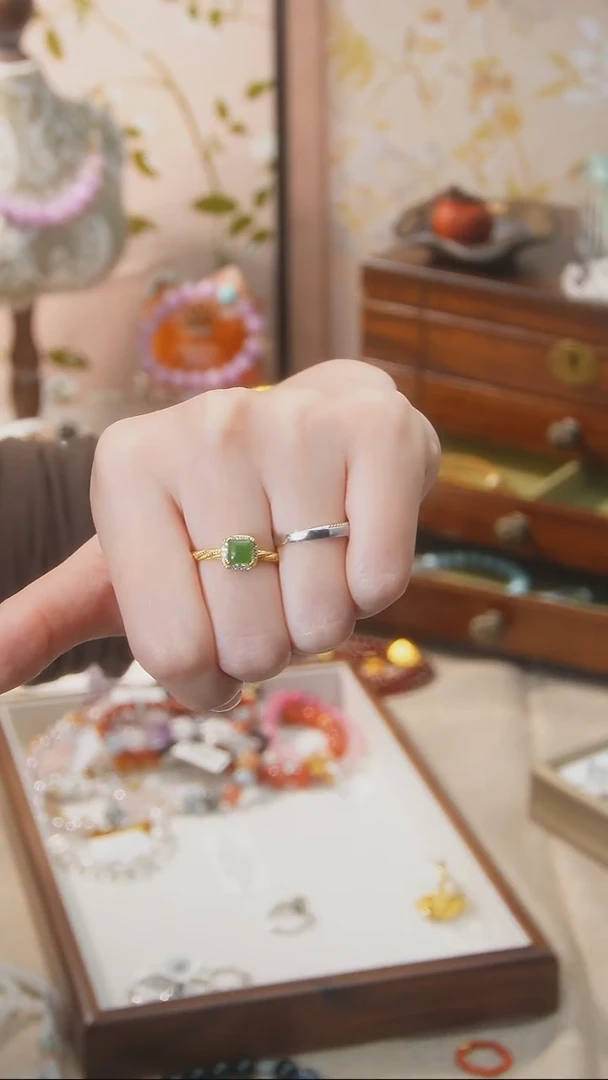 【闪购商品】和田玉戒指未镶嵌 颜色微差多样性发货发其一