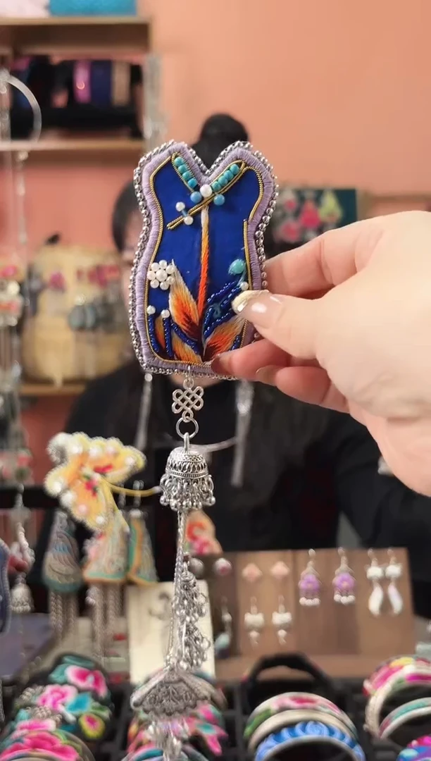 织绣艺枝独绣老绣饰品  122