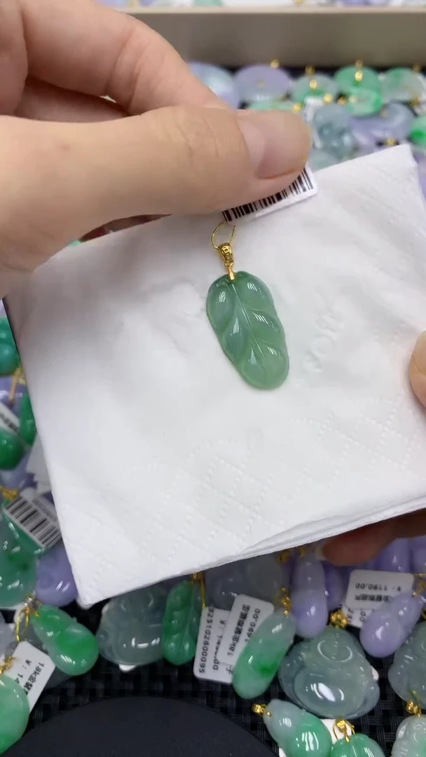 颈饰未镶嵌翡翠天然缅甸翡翠A货