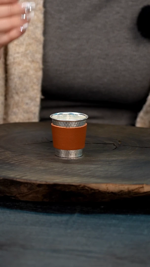 【闪购商品】手工锤纹银主人杯