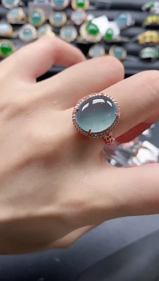 【闪购商品】翡翠戒指银S925镶嵌1111