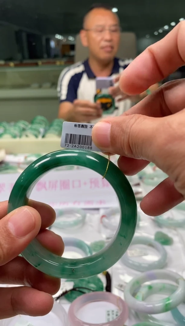 未镶嵌手镯石英岩玉三哥专属链接圈口56 编码0188 多样性发其一