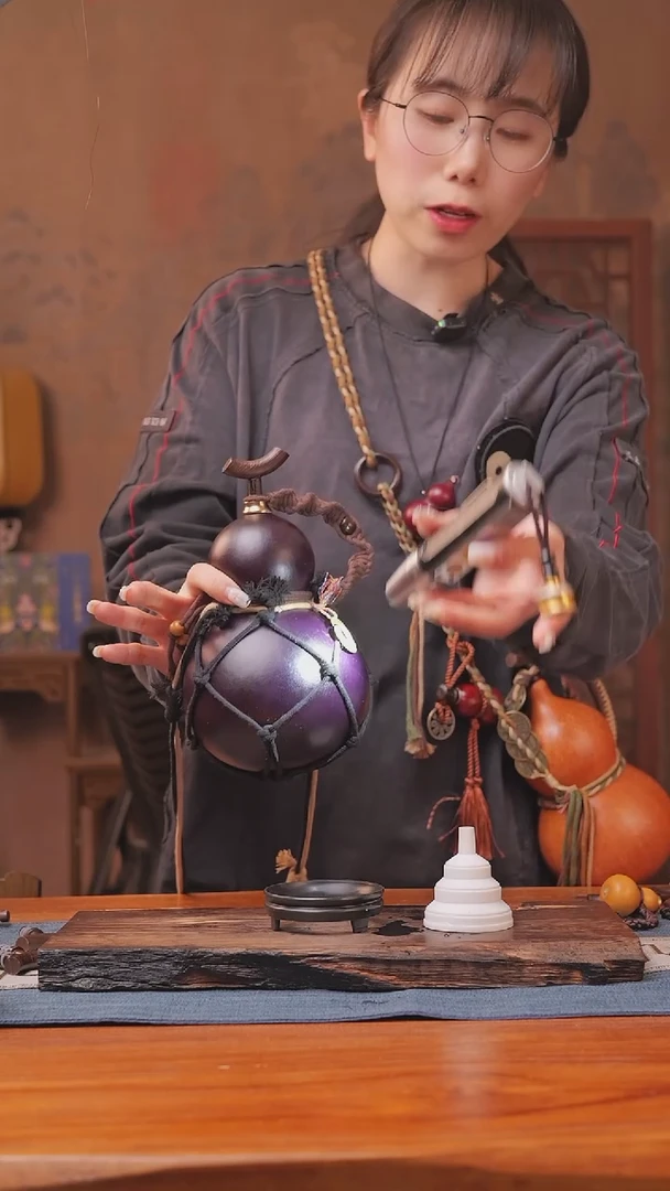 1089号链接精品大漆葫芦现货现发[一物一拍]（500ml）