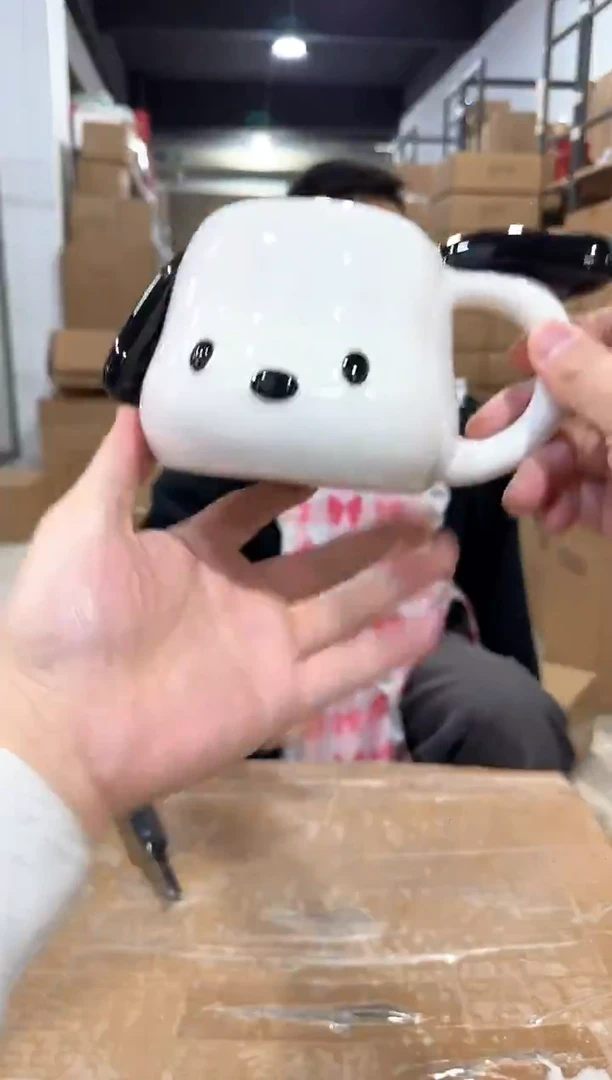 瓷片帕恰狗头杯