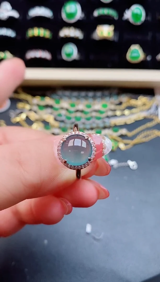 【闪购商品】翡翠戒指银S925镶嵌1212