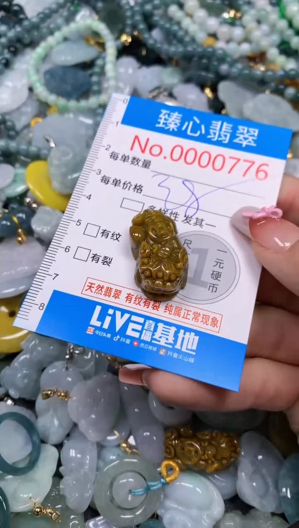 【闪购商品】翡翠颈饰未镶嵌含绳000776