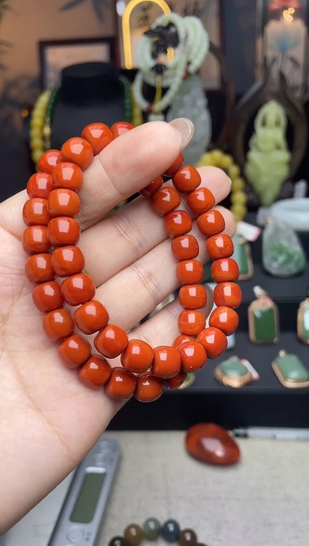 【闪购商品】南红玛瑙手链未镶嵌手串多样性发其一