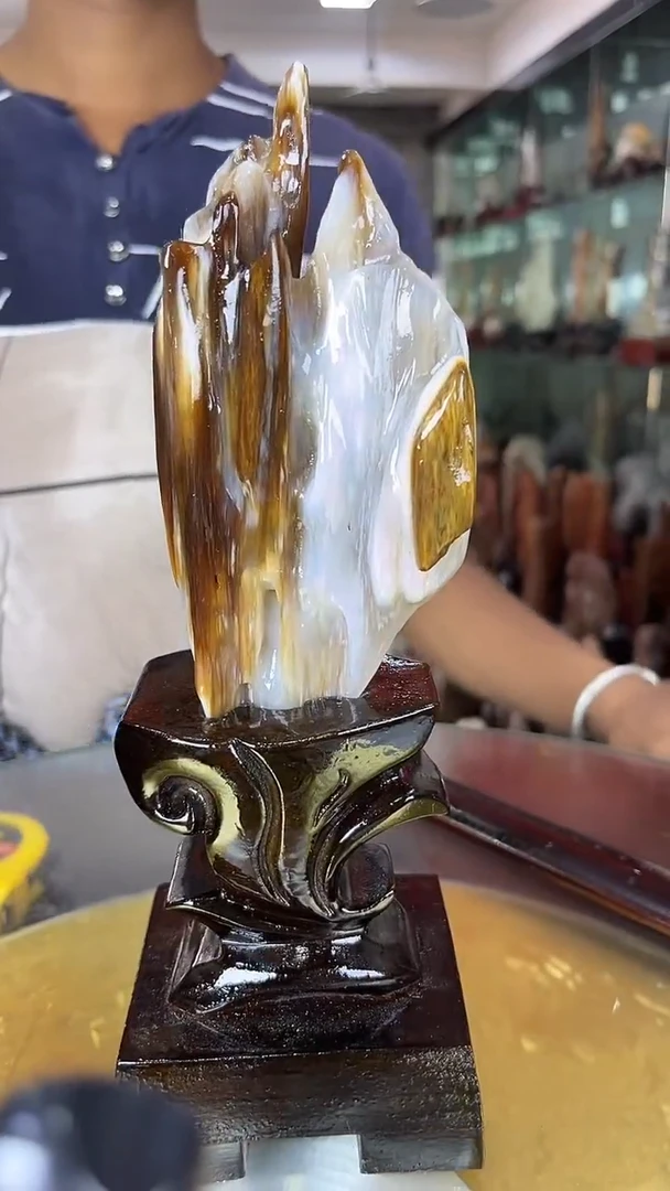 硅化玉珠宝奇石未镶嵌缅甸天然树化玉